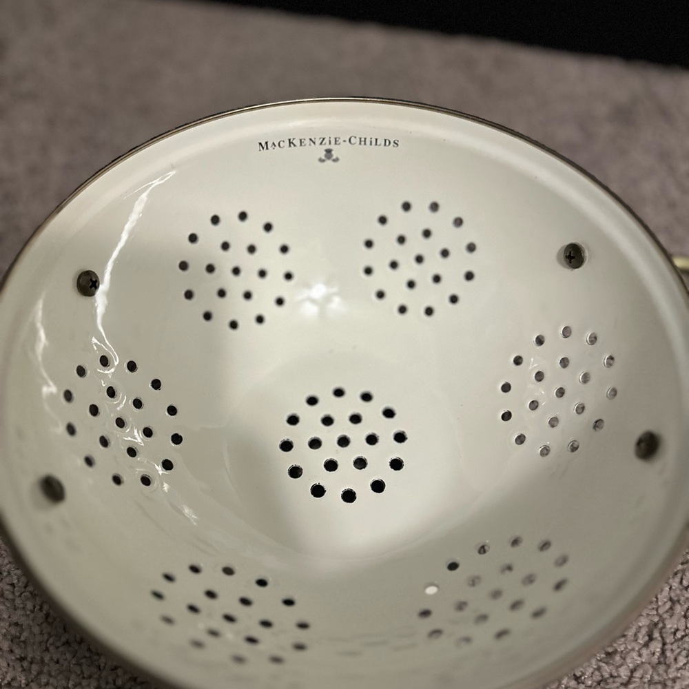 MacKenzie-Childs courtly check colander - Picture 9 of 9